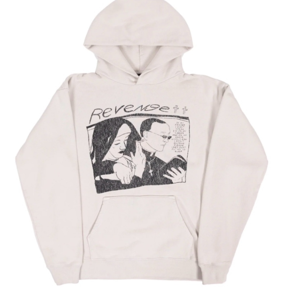 Revenge Clothing Cream Graphic Hoodie